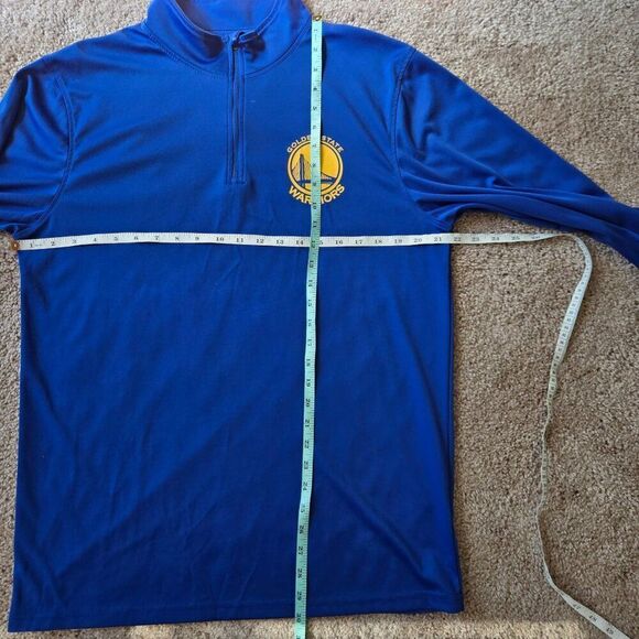 Golden State Warriors Ultra Game Quarter Zip Long Sleeve Pullover Shirt Large - Picture 8 of 8